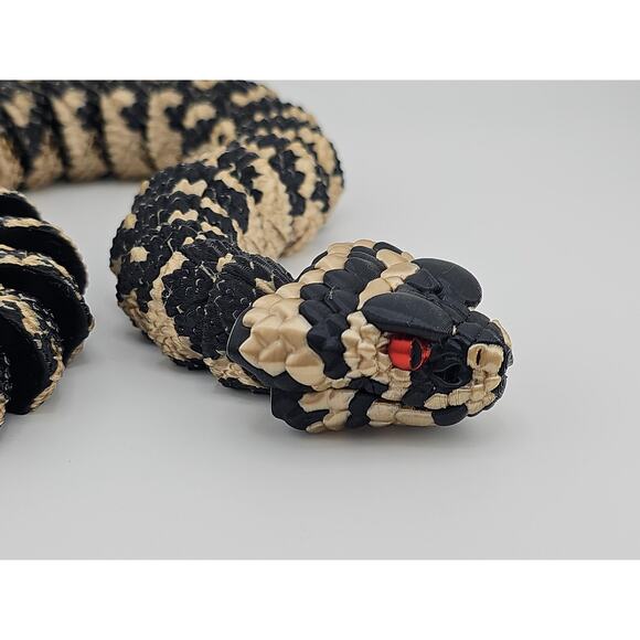 Rattle Snake 3D Printed Articulated Desk Pet Decor Unique Realistic - Picture 10 of 10